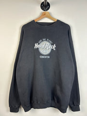 Vintage 90's Hard Rock Café Edmonton Black Crewneck