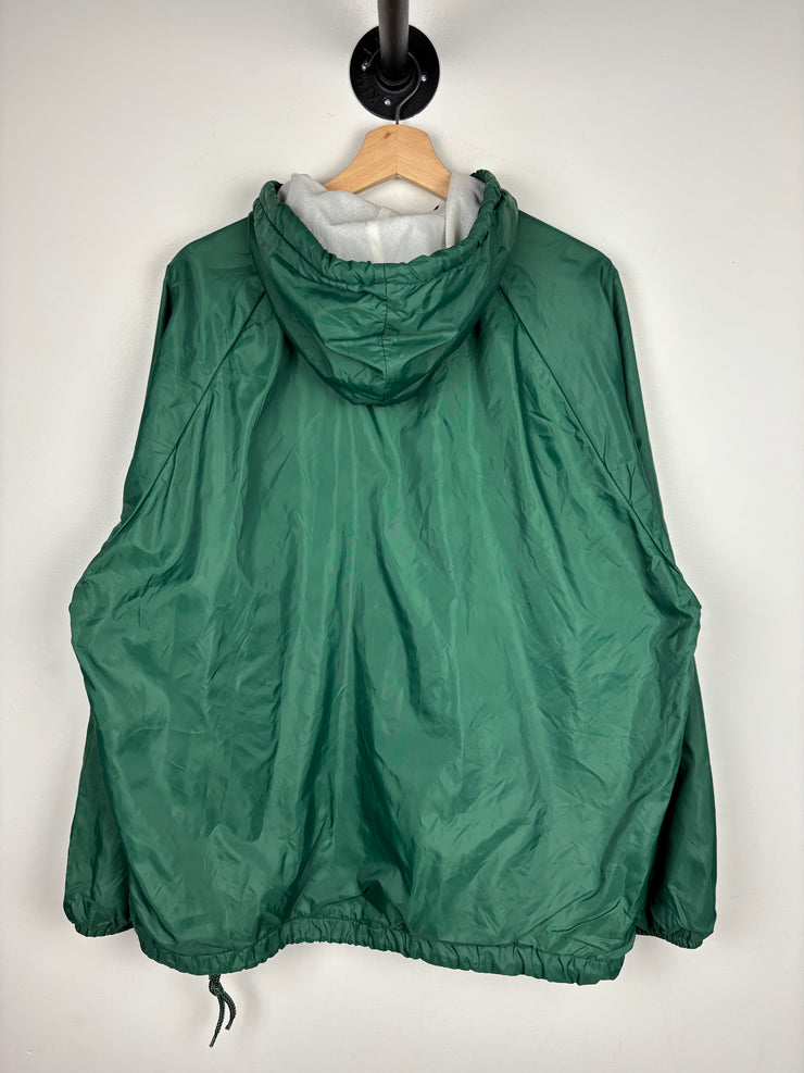 Vintage 90s Honda Quarter Zip Green Windbreaker