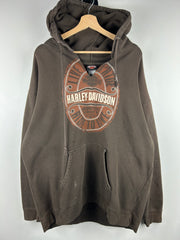 Vintage Harley Davidson Getttsburg Brown Hoodie