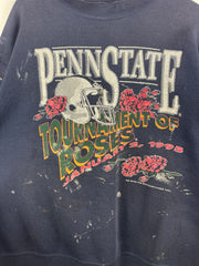 Vintage 90s Penn State Nittany Lions Tournament Of Roses Thrashed Navy Crewneck