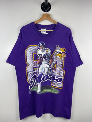 Vintage 90s NFL Pro Player Minnesota Vikings Randy Moss Purple Tee