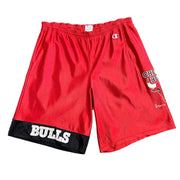 Vintage 90's Champion Chicago Bulls Red Shorts