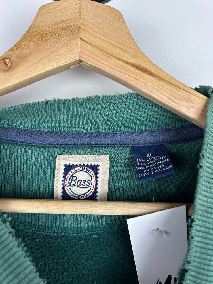 Vintage Bass Co. Faded Green Crewneck