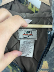 Vintage Mossy Oak Real Tree Camo Hooded Bomber Jacket