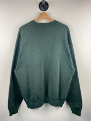 Vintage 90s Oktoberfest Lacrosse Footwear Embroidered Green Crewneck