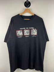 Vintage You're So Dumb Comedy Black Tee