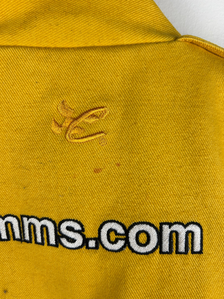 Vintage Nascar Jeff Hamilton Elliot Sadler M&M Yellow Racing Jacket