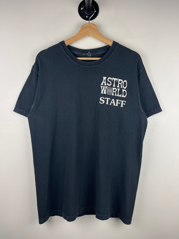Travis Scott FW18 Astroworld Staff Black Tee