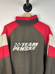 Vintage 90's Racing Team Penske Black & Red Windbreaker