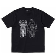 Kaws x Warhol Companion Robot Black Tee