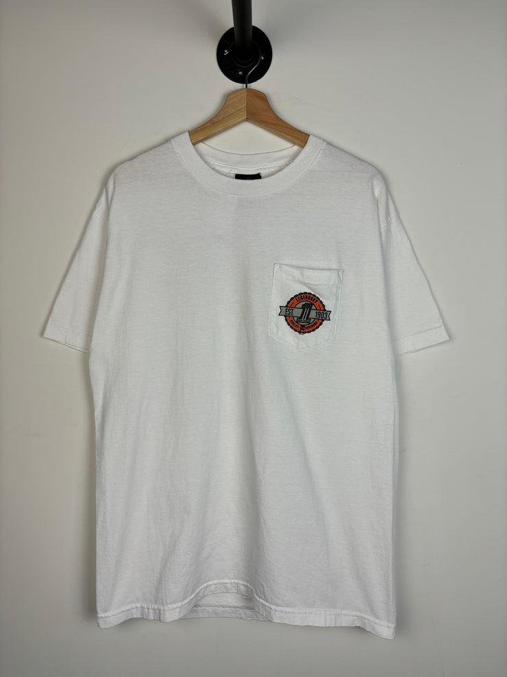 Vintage Harley Davidson North Carolina White Tee