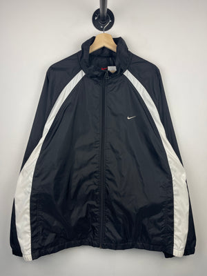 Vintage 90s Nike Swoosh Black & White Windbreaker