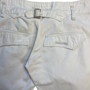 Vintage Miss Sixty Women's White Lace-Up Denim Capris
