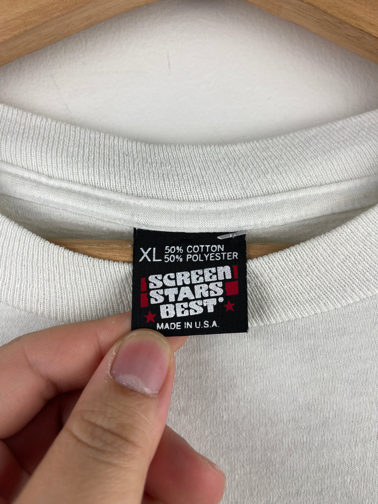 Vintage 90s Absolut Vodka White Tee