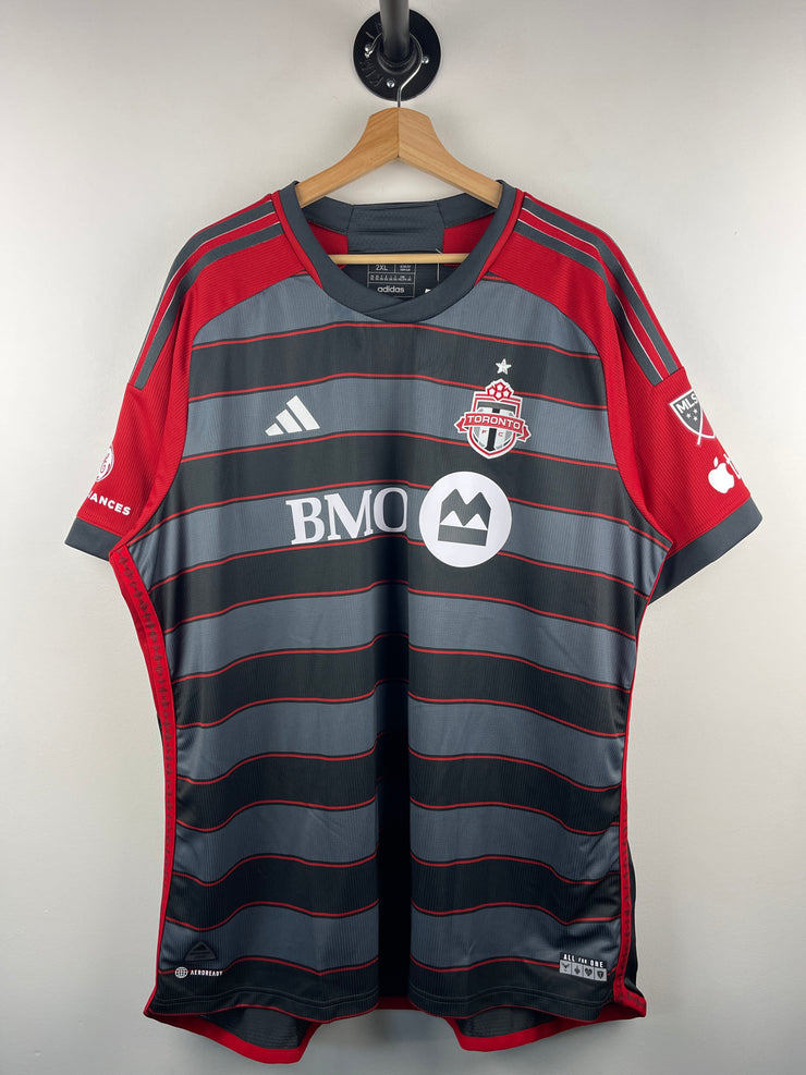 Adidas 2022 Toronto FC Home Grey & Red Soccer Jersey