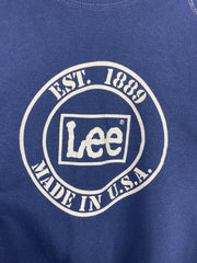 Vintage 80s Lee Made In USA Navy Crewneck