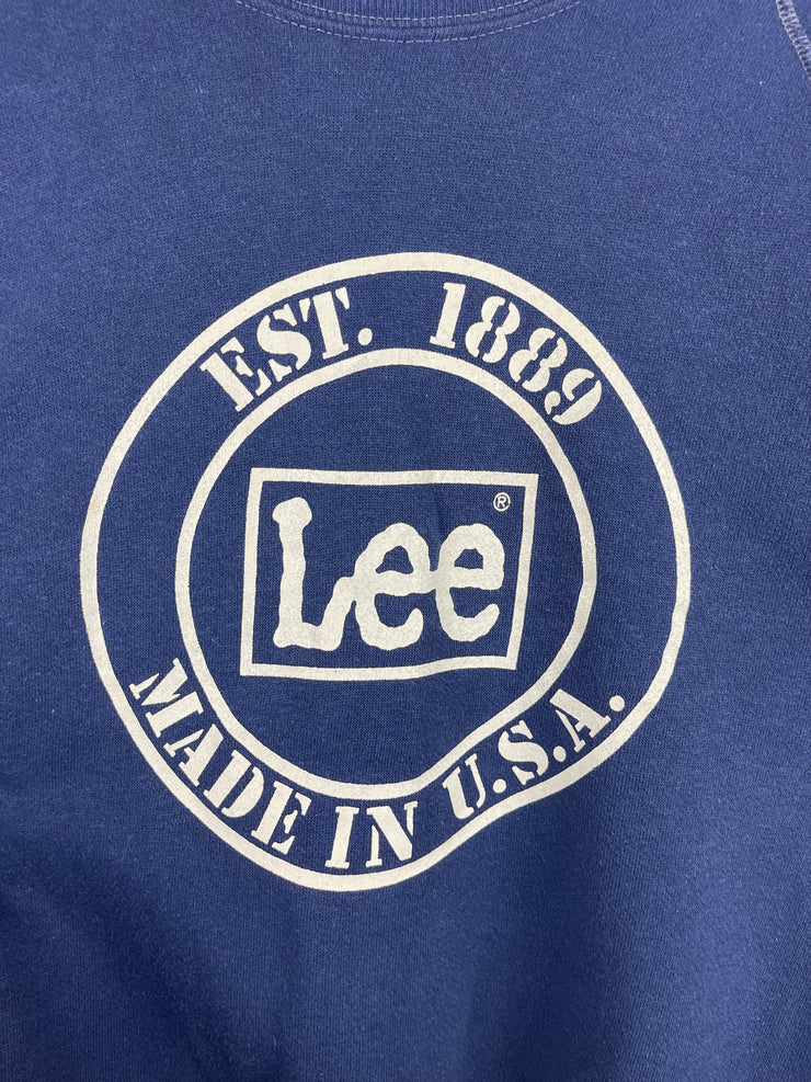 Vintage 80s Lee Made In USA Navy Crewneck