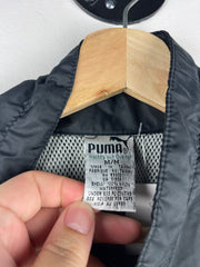 Vintage 90s Puma University Of Waterloo Soccer Black Windbreaker