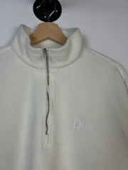 Dime Quarter Zip Cream Fleece Sweater