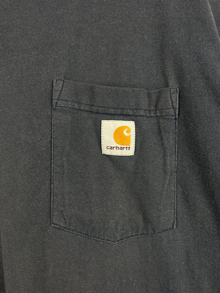 Vintage Carhartt Faded Navy Pocket Tee