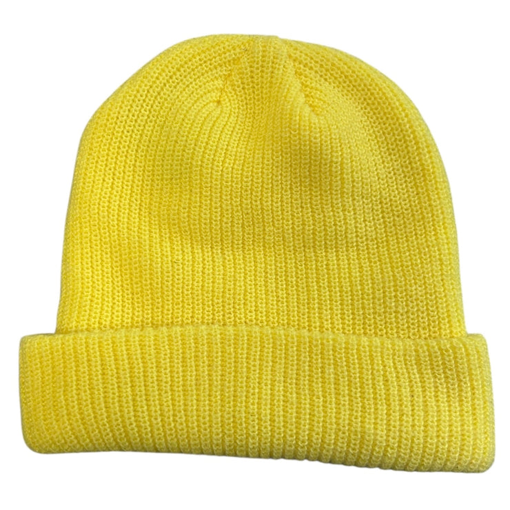 Stussy Script Cuff Yellow Beanie