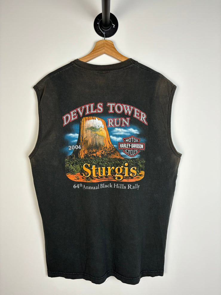 Vintage 2004 Harley Davidson Sturgis Black Tank Top