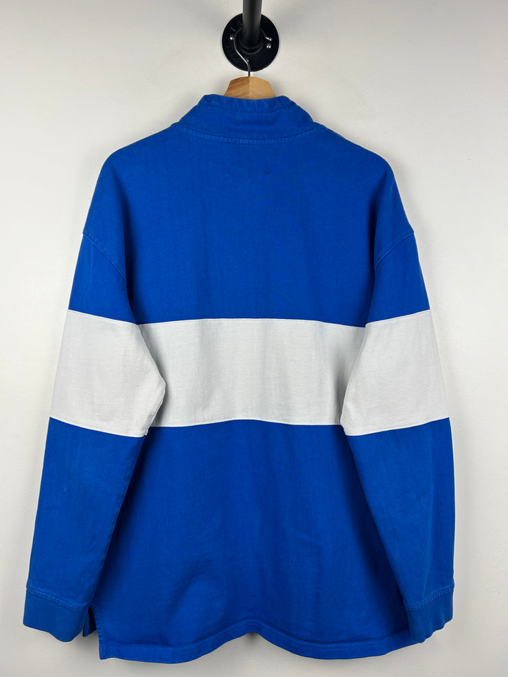 Kith FW18 Coca Cola Blue Quarter Zip Rugby Sweater