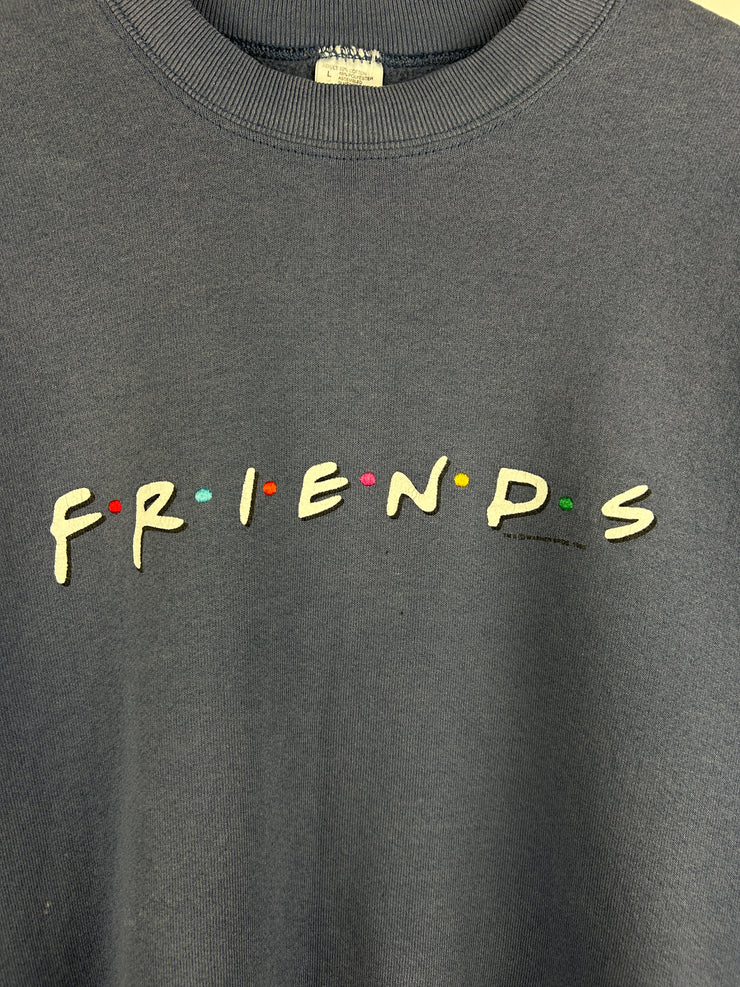 Vintage 90s Friends TV Show Promo Steel Blue Crewneck