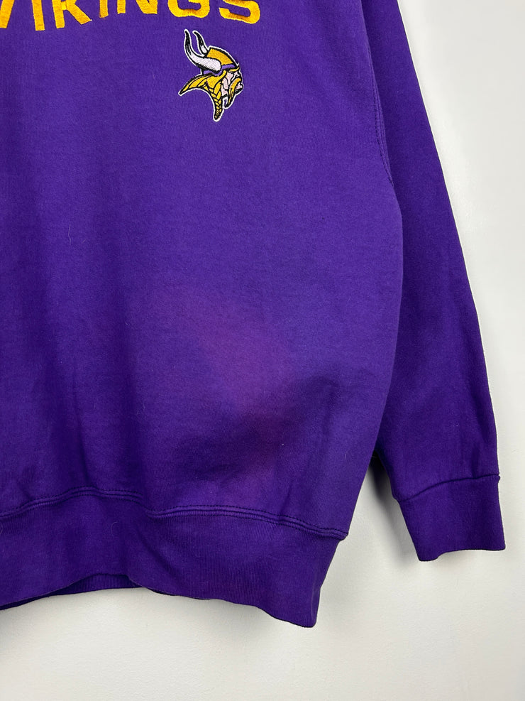 Vintage 90s NFL Minnesota Vikings Purple Crewneck