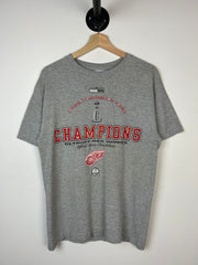 Vintage NHL Detroit Red Wings Stanley Cup Champions Grey Tee