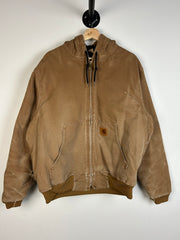 Vintage Carhartt Active Beige Hooded Jacket