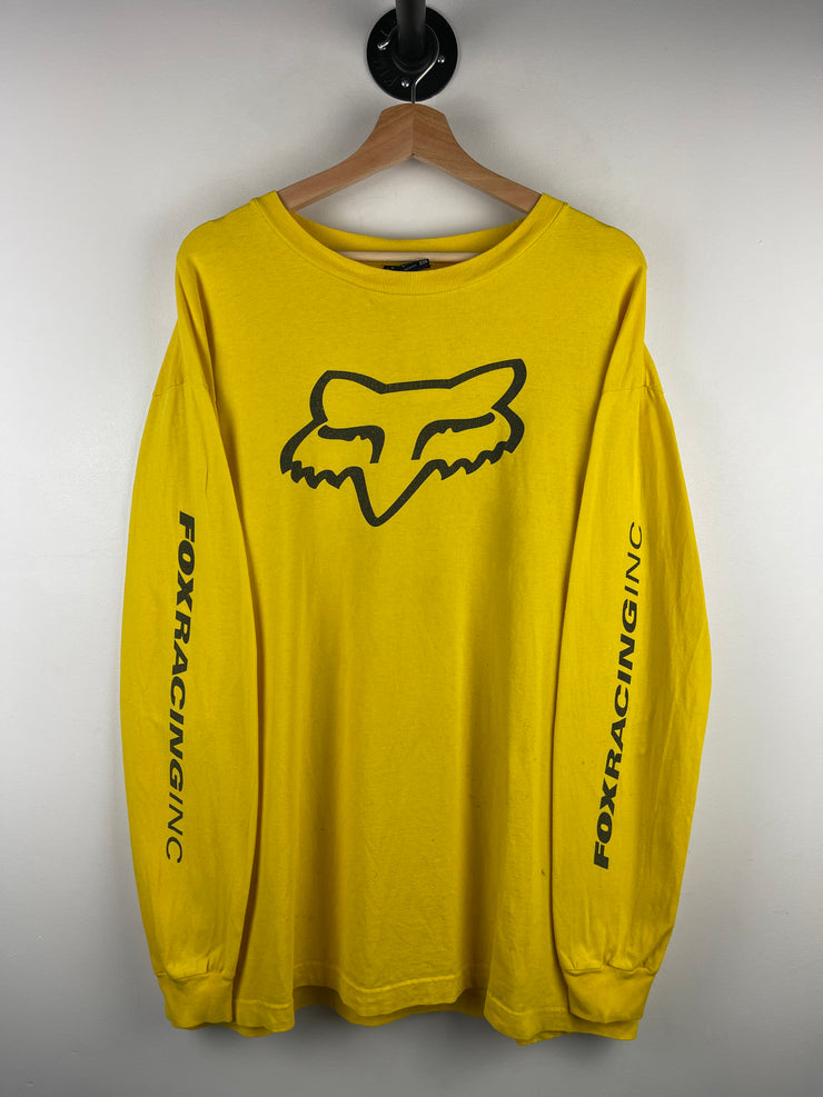 Vintage Fox Racing Yellow Long Sleeve