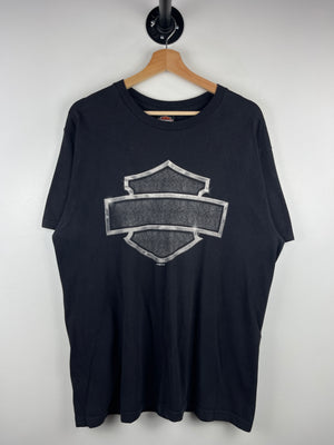 Vintage Harley Davidson Chrome Bloomington DC Black Tee