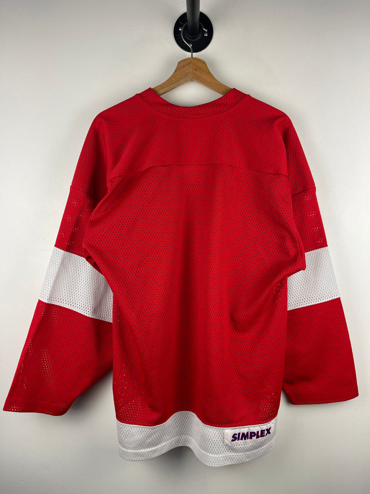 Vintage 90s NHL Pro Player Detroit Red Wings Red Hockey Jersey