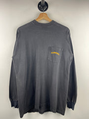Vintage 90s Camel Smokes Born To Be Smooth Motorcycle Black Long Sleeve