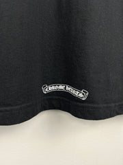 Chrome Hearts Shoulder Logo Spellout Black Tee