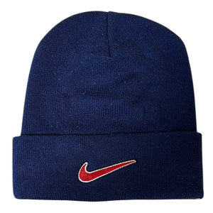 Vintage 90s Nike Swoosh Red & Navy Beanie