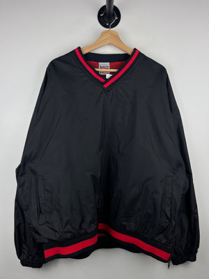 Vintage 90s Rawlings Black & Red Pullover Windbreaker