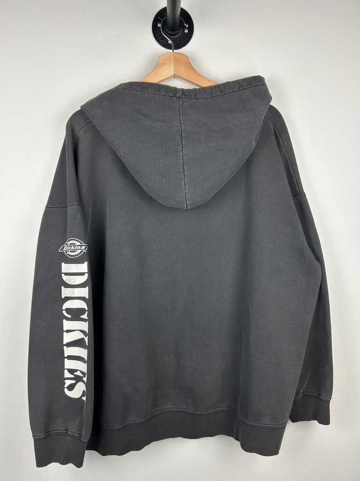 Vintage 90s Dickies Thrashed Black Hoodie