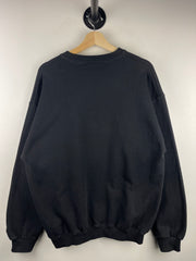 Vintage 90s NBA Logo Athletic All Star Weekend New York Embroidered Black Crewneck