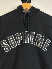 Supreme FW16 Colour Blocked Black Hoodie