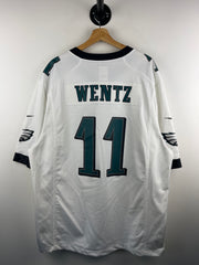 Nike NFL Philadelphia Eagles Wentz White Football Jersey