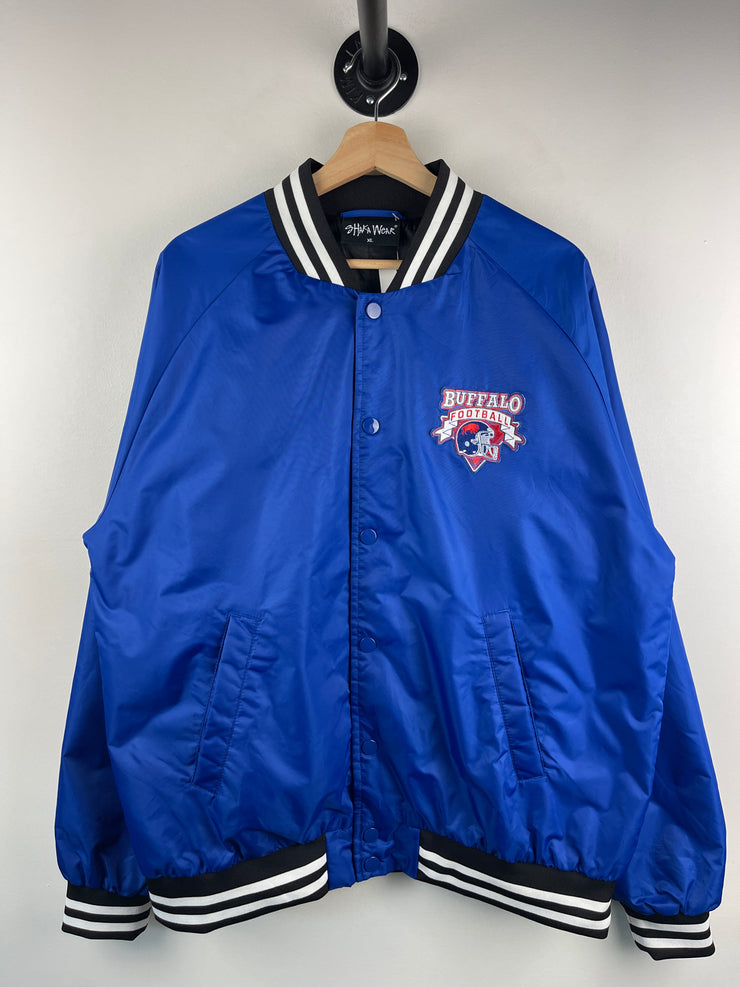 Vintage NFL Shaka Wear Buffalo Bills Blue Varsity Jacket