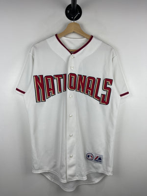Vintage MLB Majestic Washington Nationals White Baseball Jersey