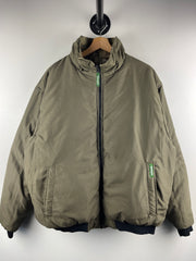 Vintage Remington Real Tree Camo & Olive Reversible Insulated Bomber Jacket