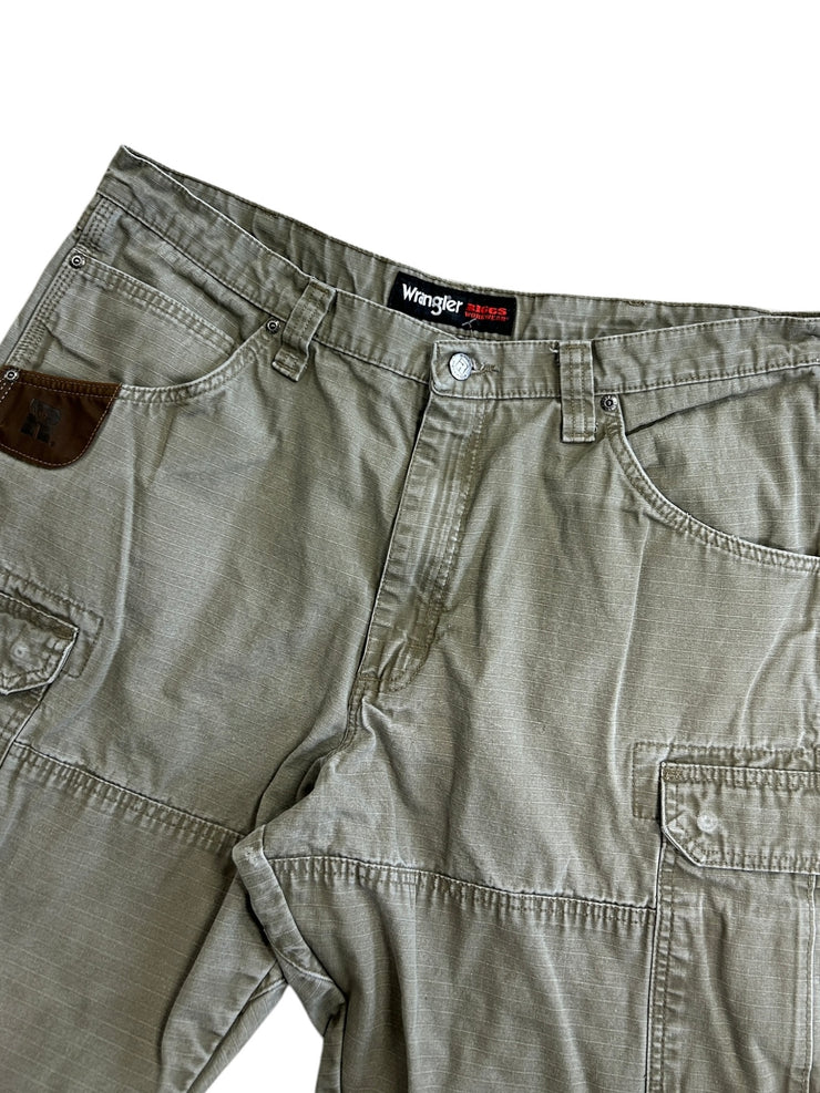 Vintage Wrangler Riggs Beige Cargo Work Pants