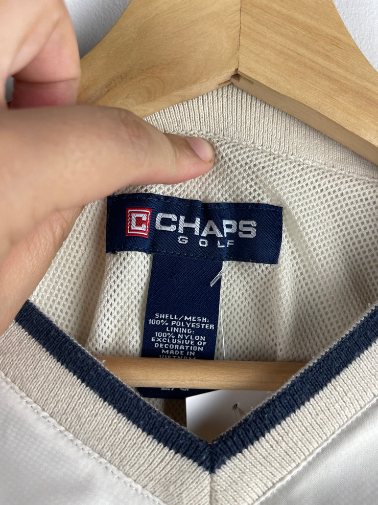 Vintage Chaps Golf Beige Pullover Windbreaker