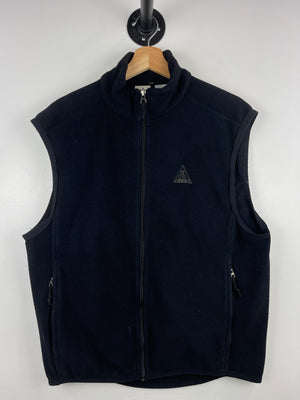 Vintage 90s Nike ACG Black Fleece Zip Up Vest