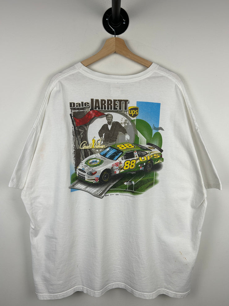 Vintage Nascar Chase Dale Jarrett Arnold Palmer White Tee