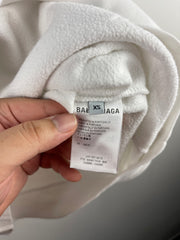 Balenciaga BB Pixel White Hoodie